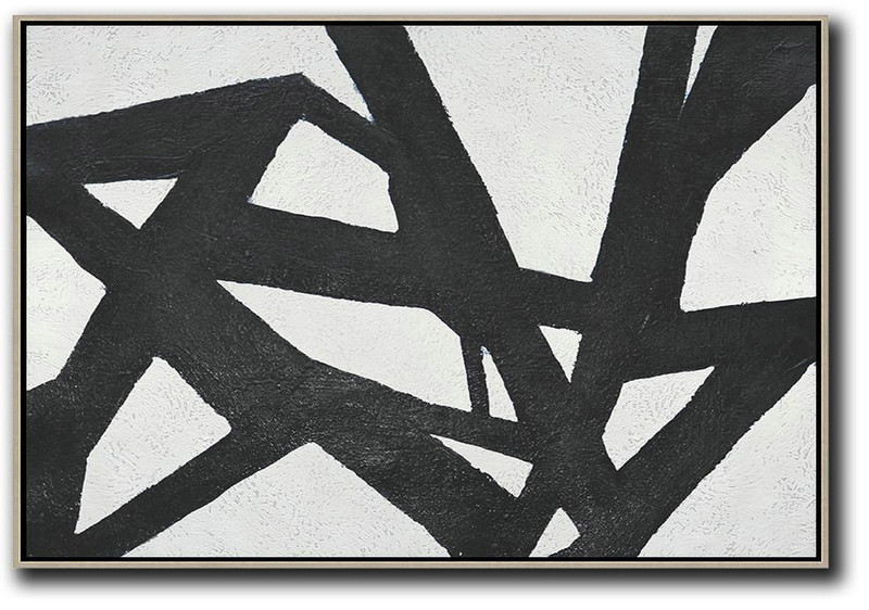 Oversized Canvas Art,Oversized Horizontal Minimal Art On Canvas - Living Room Canvas Art